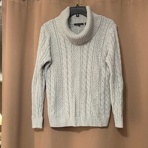 Jeanne Pierre Light Gray Cotton Sweater